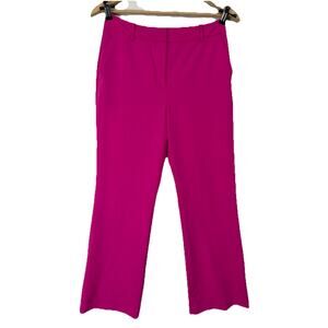 Worthington Women's Size 4 Trousers Pink Chino Pants Wide Straight Leg Spring
